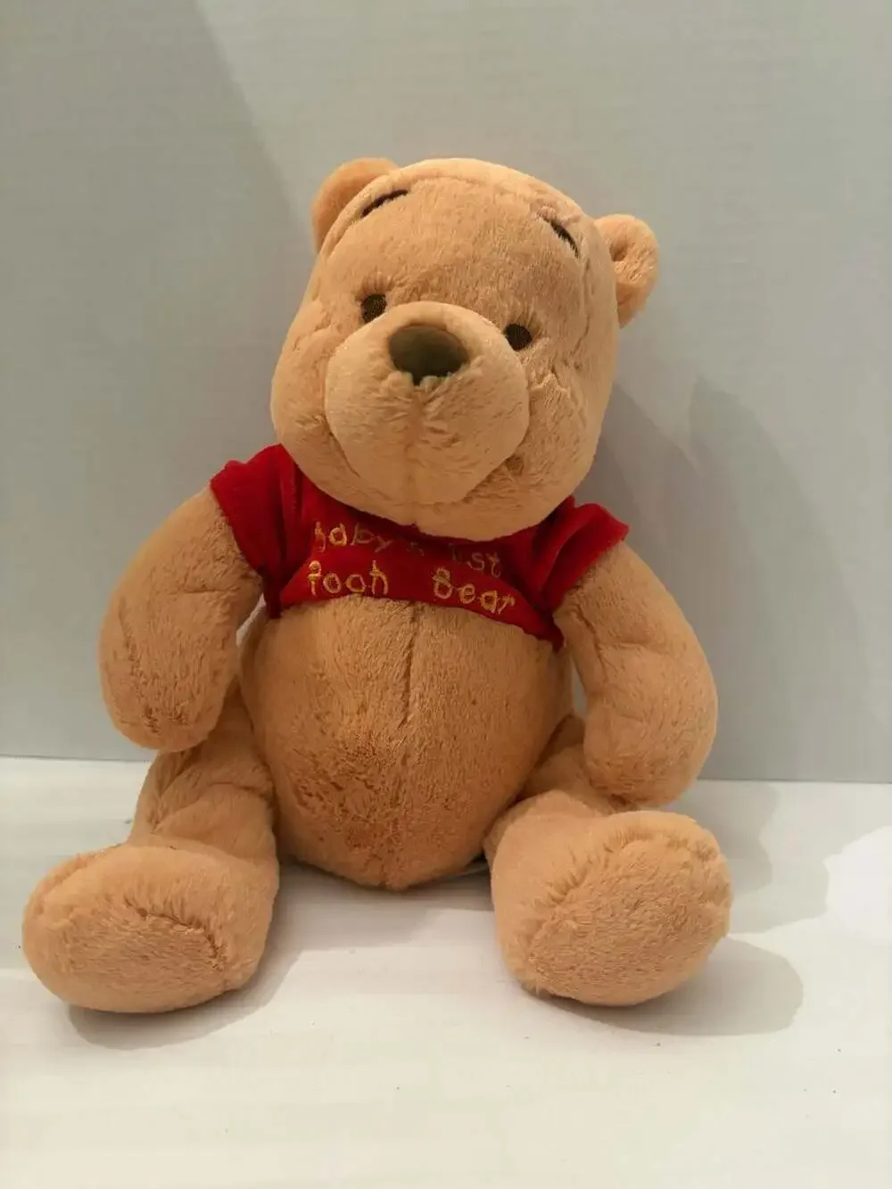 Disney Baby Winnie the Pooh Plush Stuffed Animal with Baby's 1st Pooh Bear Red